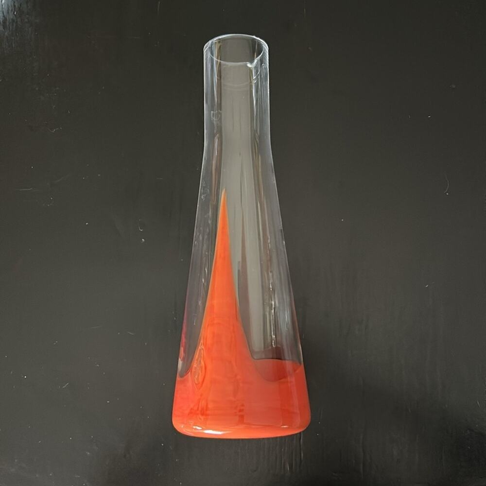 Bib & Sola Orange Handblown Glass Carafe